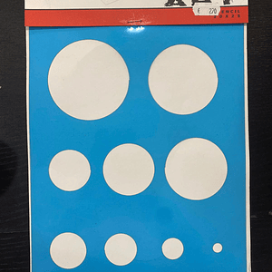 stencil com bolas 20x25