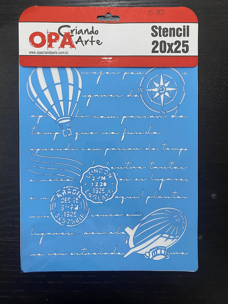 stencil com temática geográfica 20x25 1