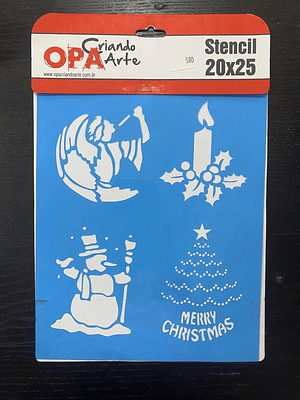 stencil de natal 20x25