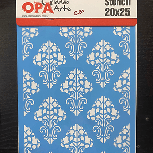 stencil abstrato 20x25
