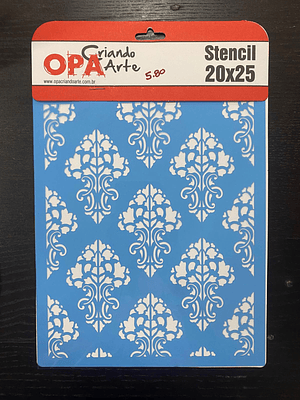 stencil abstrato 20x25