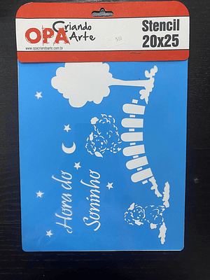 stencil hora do sozinho 20x25