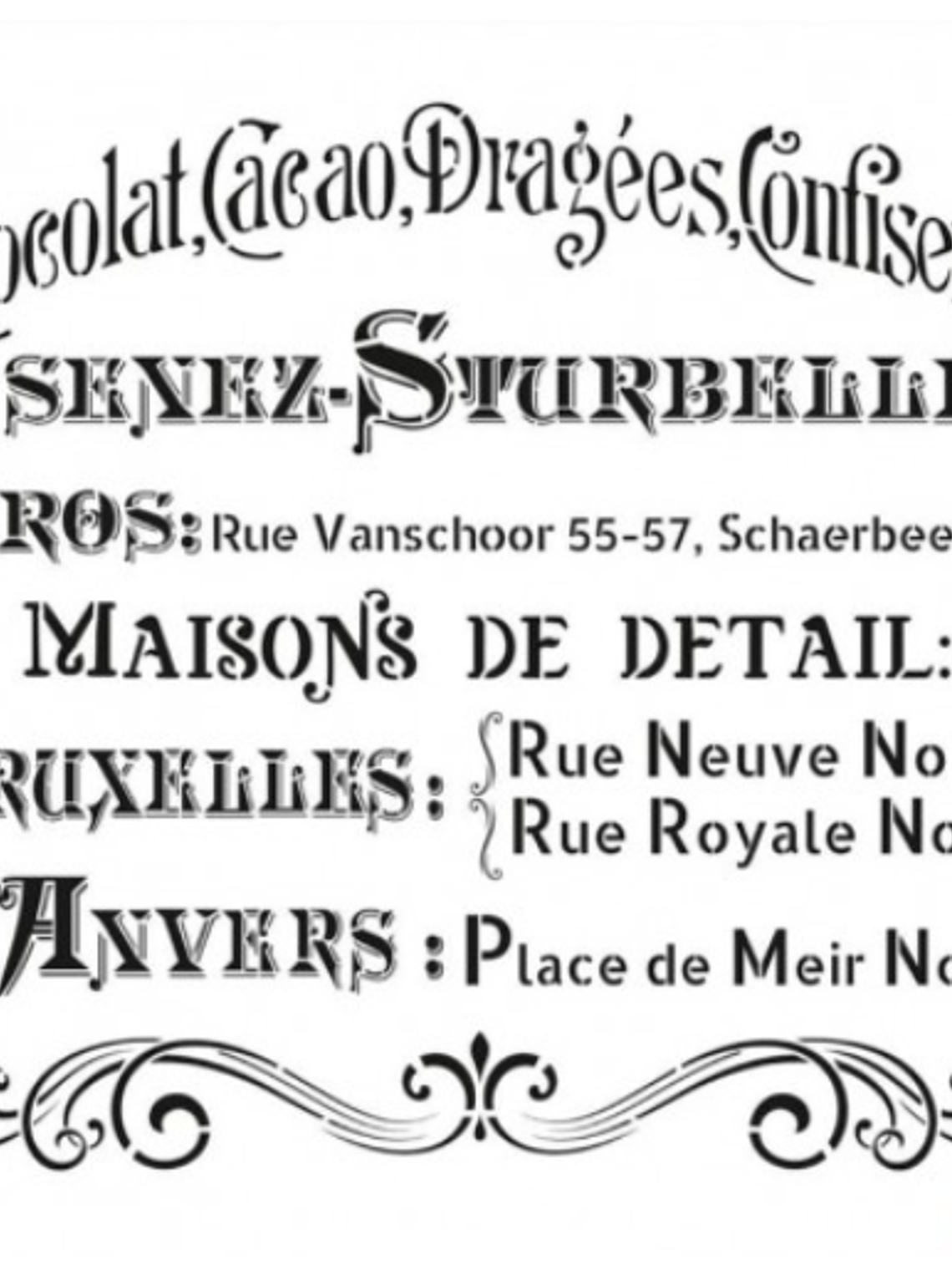 Stencil HOME DECOR MIDI 25x25cm 1