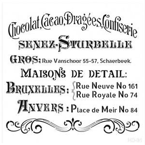 Stencil HOME DECOR MIDI 25x25cm