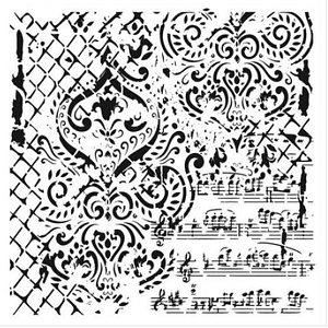 Stencil GRUNGE WALL MIDI 25x25cm