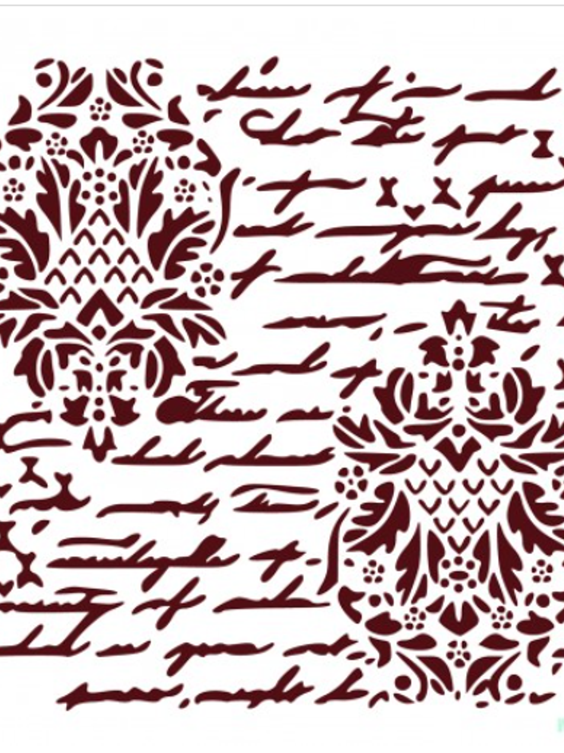 MISS STENCILS 25x25cm 1