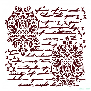 MISS STENCILS 25x25cm