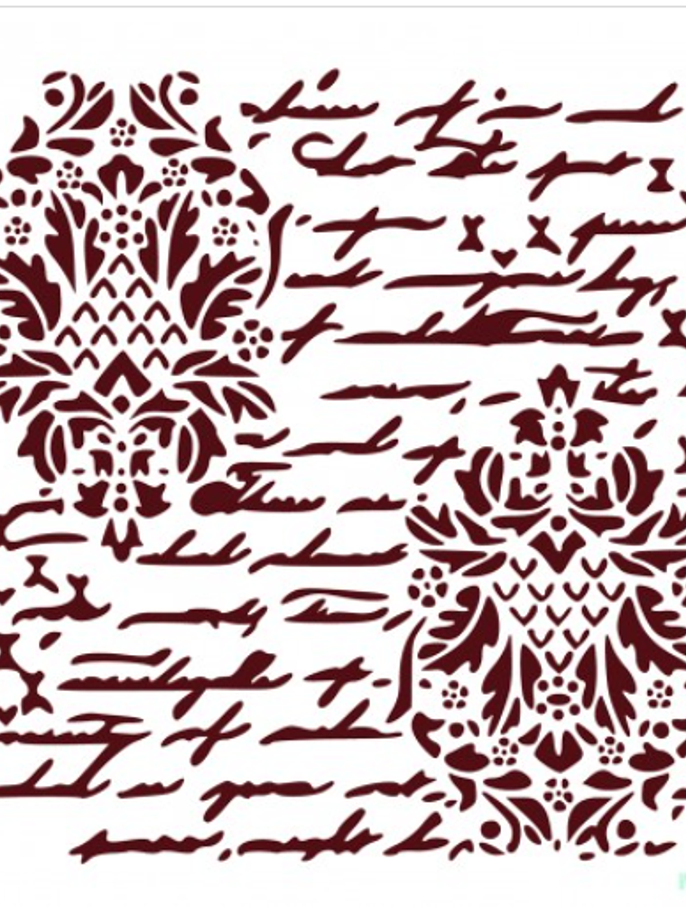 MISS STENCILS 25x25cm 1