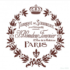 MISS STENCILS 25x25cm