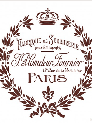 MISS STENCILS 25x25cm