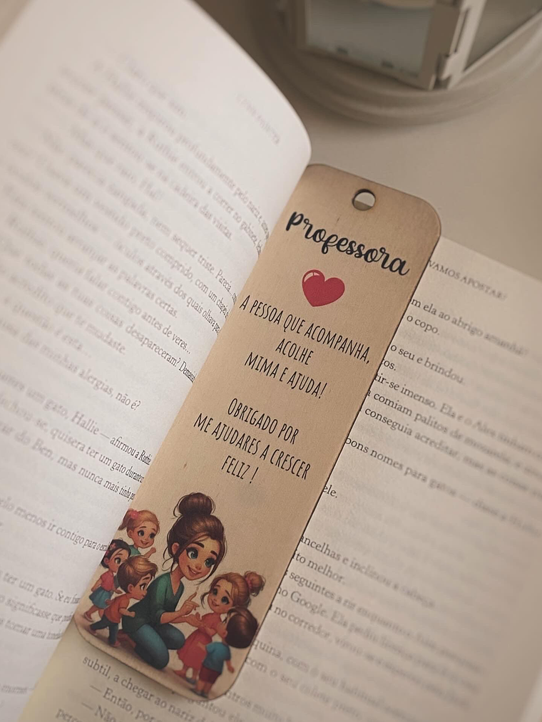 Marcador de livro com gravação UV 2