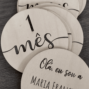 Placas de nascimento com raminhos 