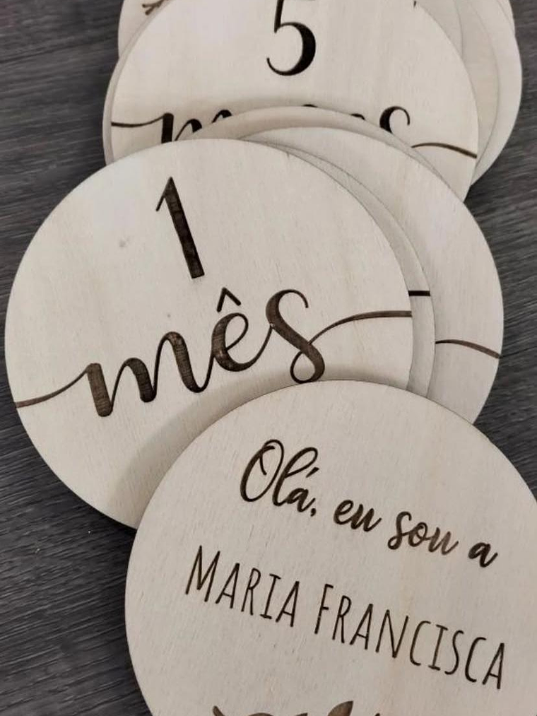 Placas de nascimento com raminhos  1