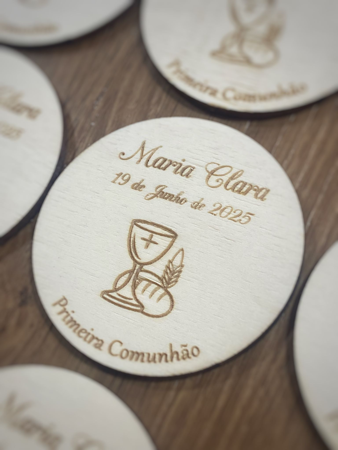 Placa de madeira com gravação a laser  2