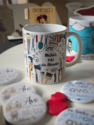 Estampa em caneca do melhor pai do mundo