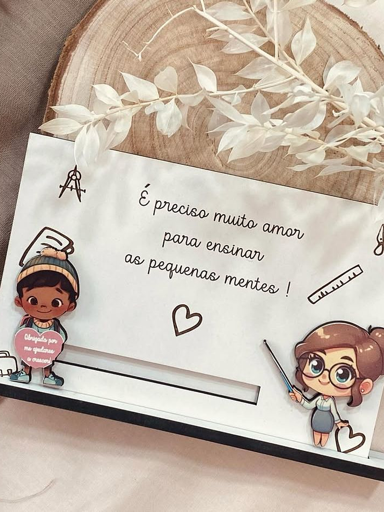 Placa personalizada para professores  1