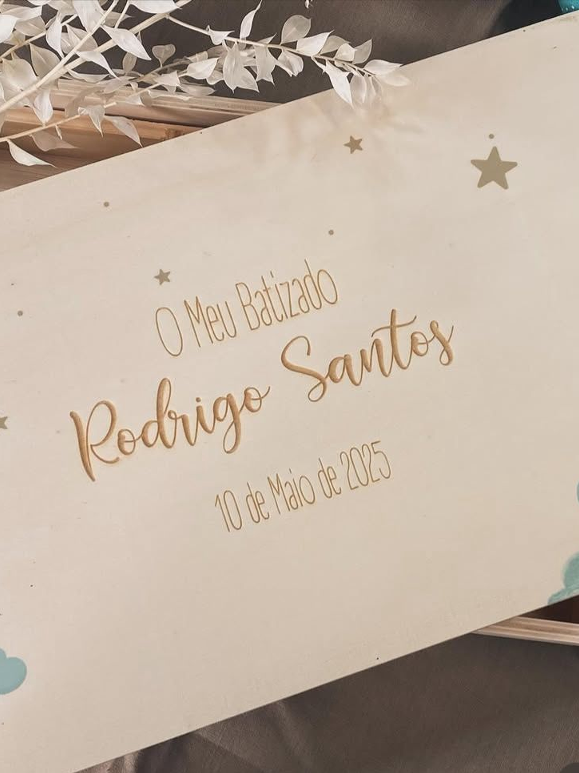 Caixa batizado personalizada para batizado  2
