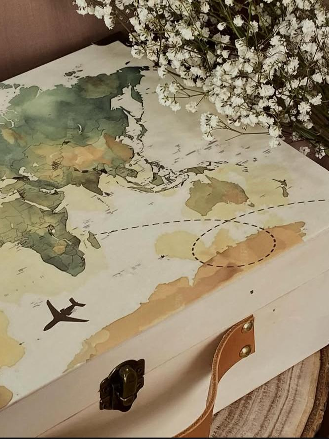 Caixa personalizada estilo mala de viagem 2