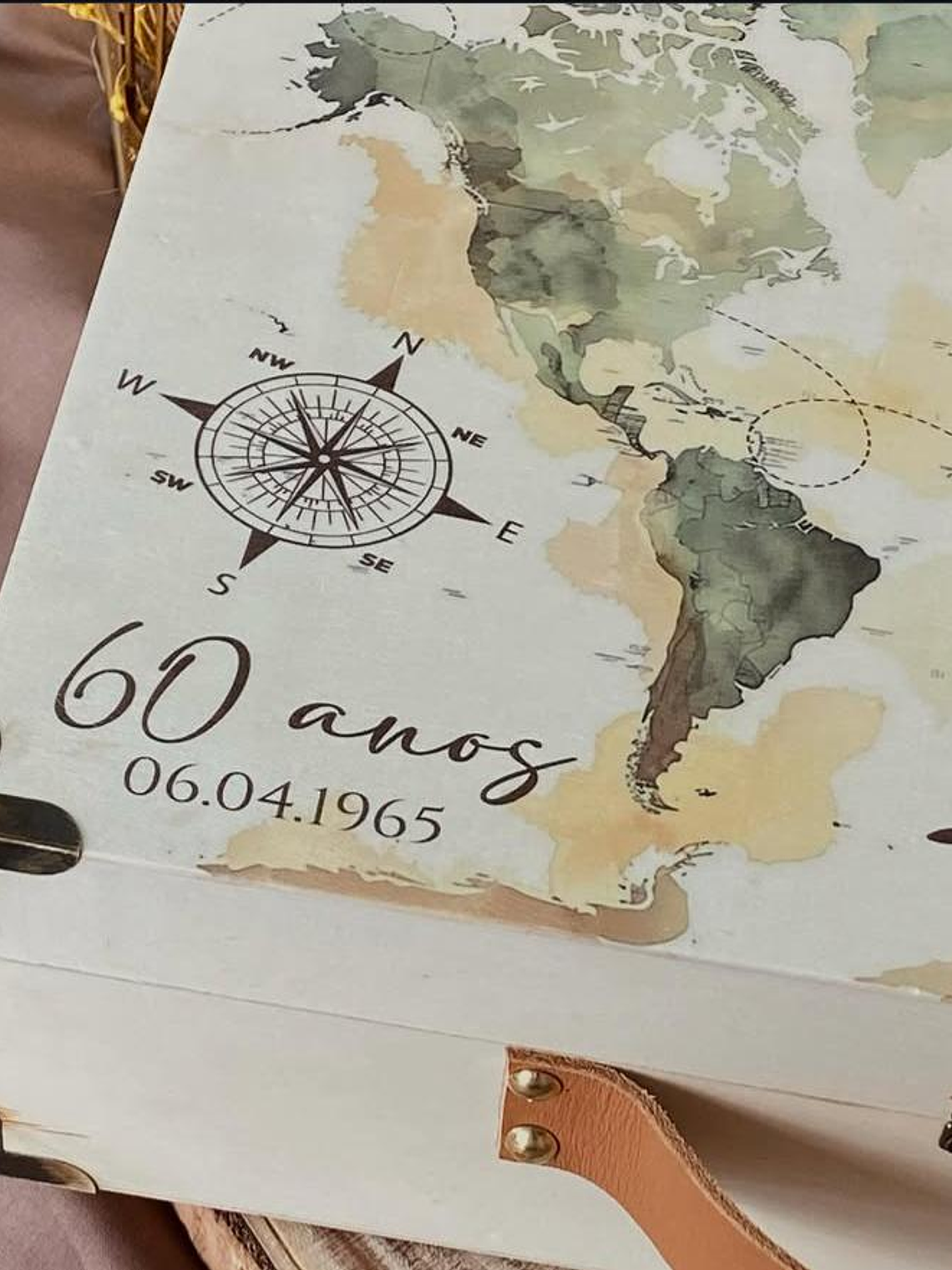 Caixa personalizada estilo mala de viagem 3