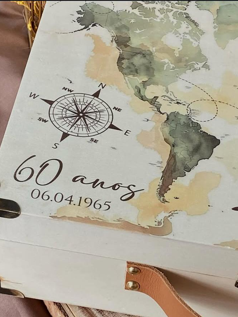 Caixa personalizada estilo mala de viagem 3