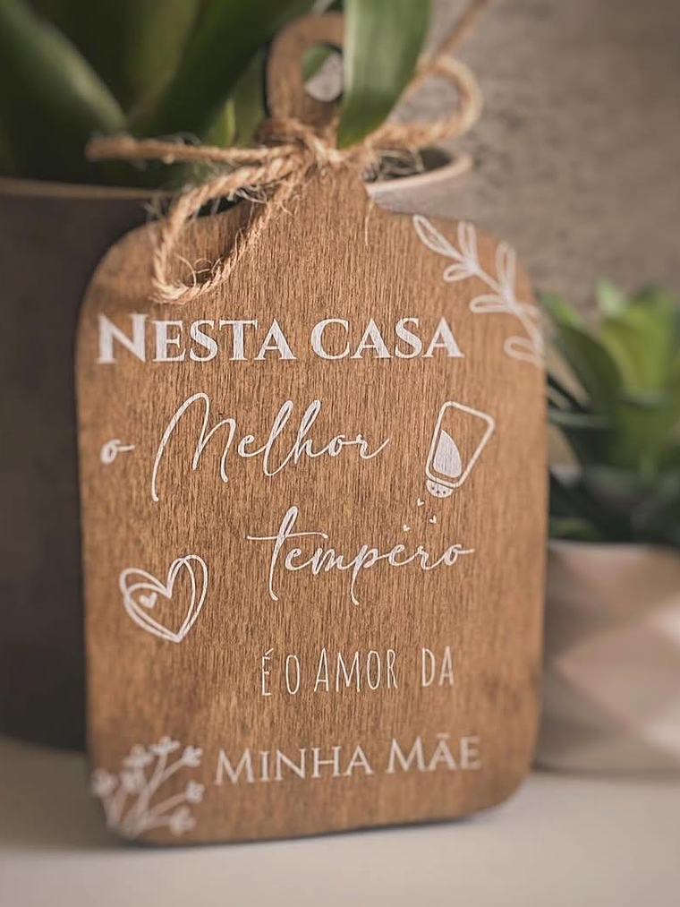 Plaquinha com fita personalizada do dia da mãe  1