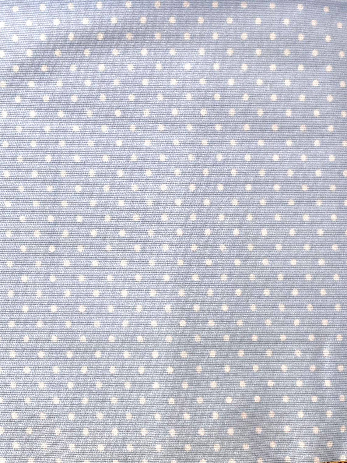 Tecido 100% algodão fustão azul com bolinhas  1