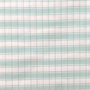 Tecido 100% algodão fustão azul aos quadrados 