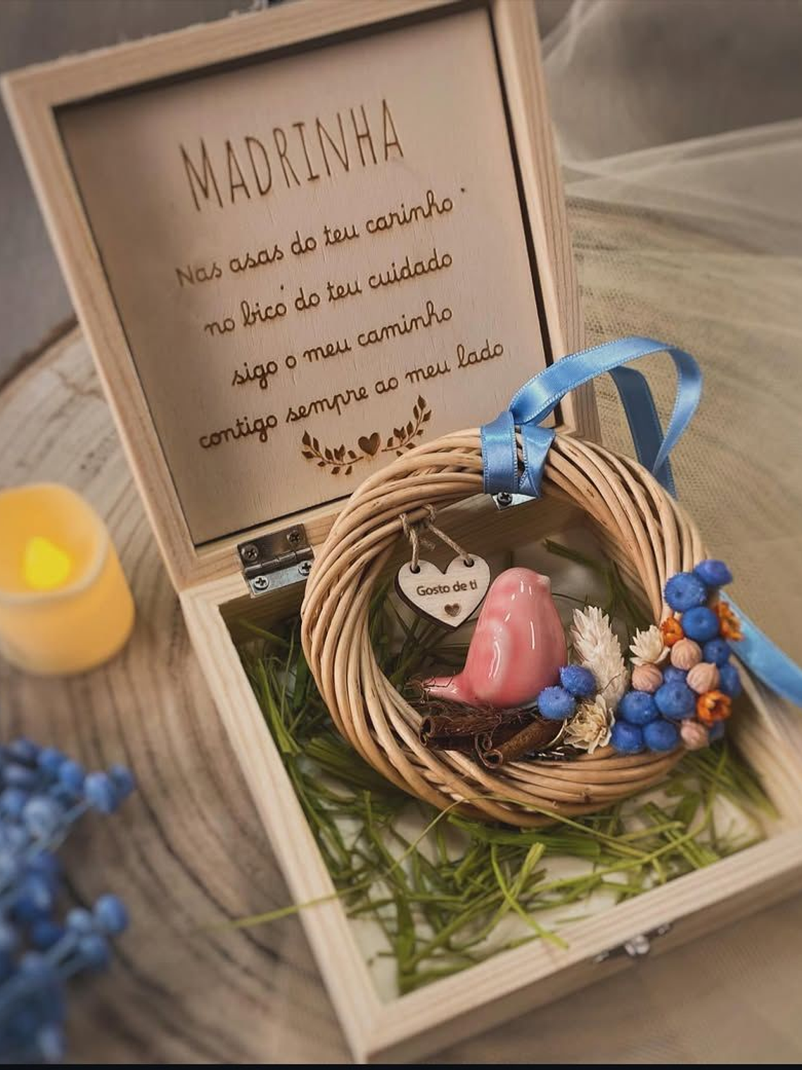 Caixa personalizada com passarinho 1