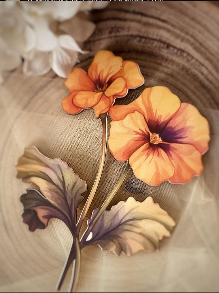 Flores de madeira para decoração  3