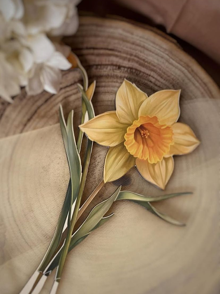 Flores de madeira para decoração  2