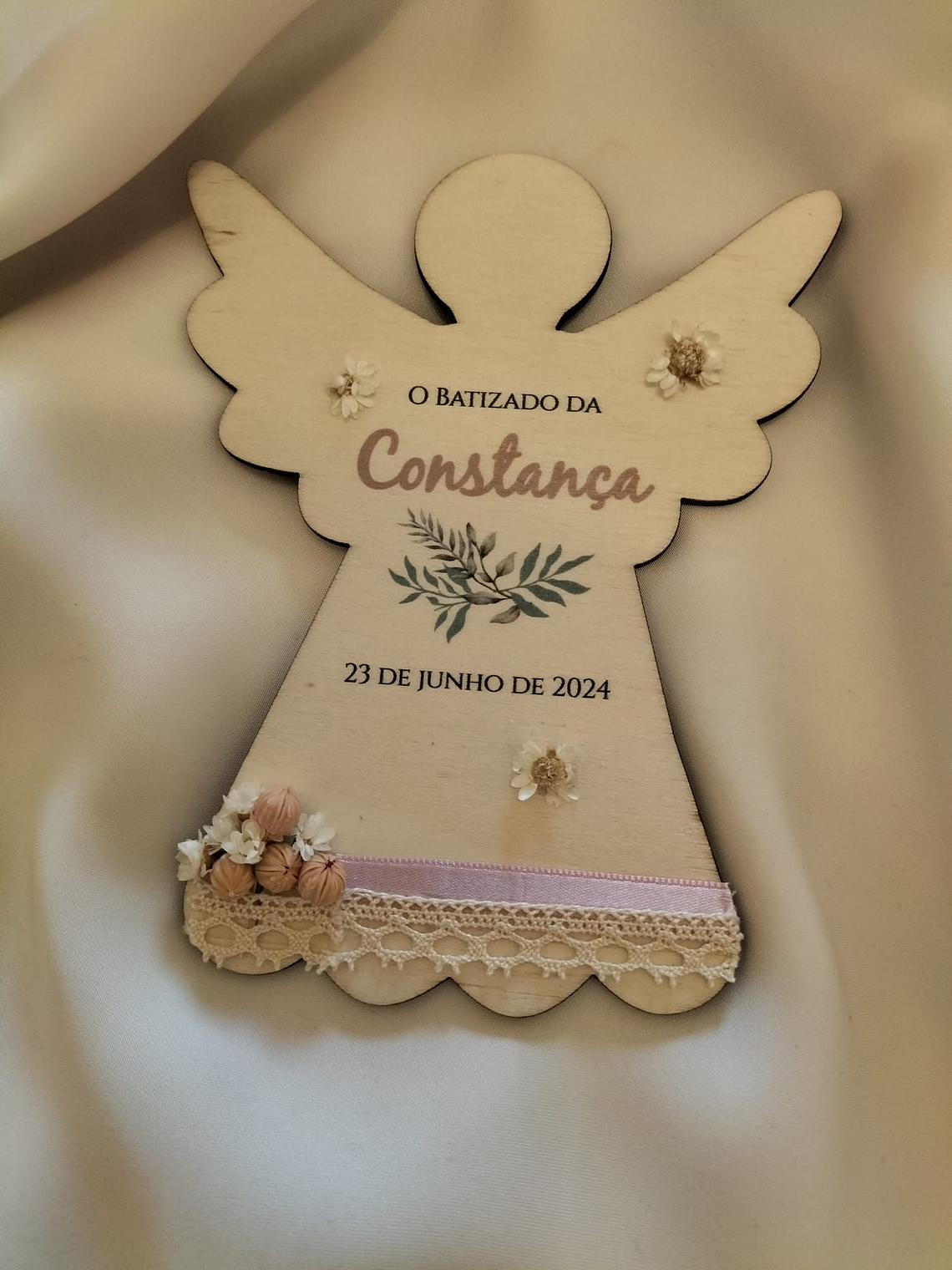 Plaquinha de anjo para lembranças 1