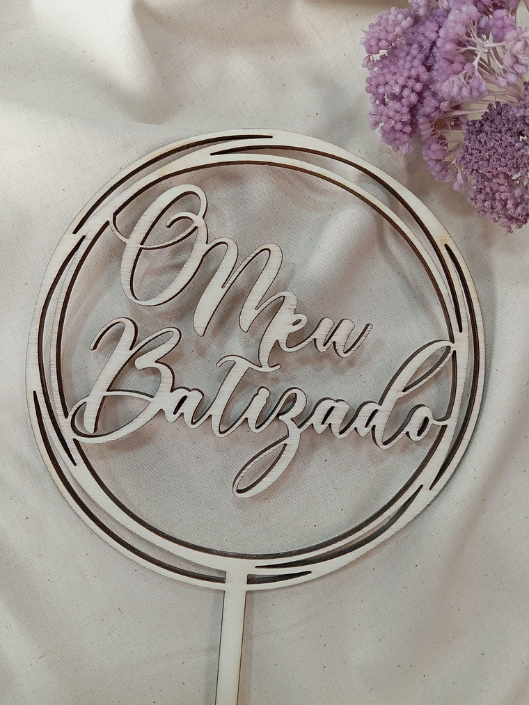 Topo de bolo para batizado 1