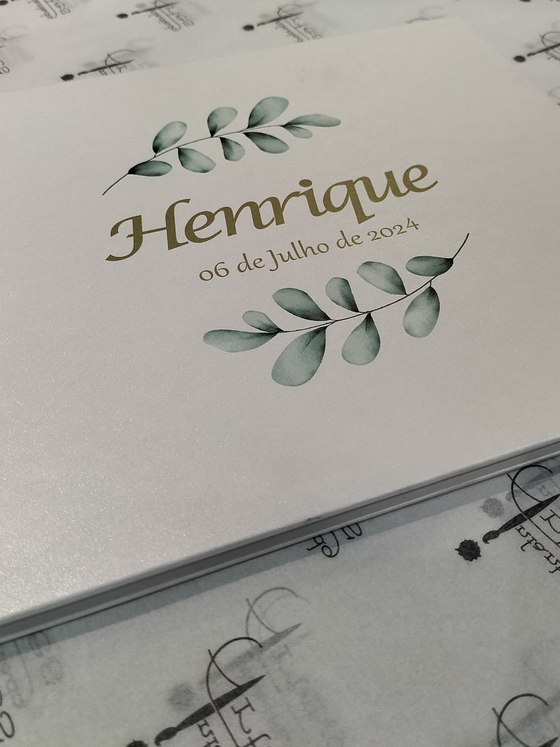 Álbum personalizado para batizado  1