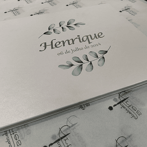 Álbum personalizado para batizado 