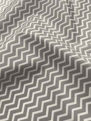 Tecido plastificado em zigzag cinzento