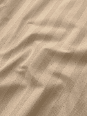 Tecido resinados listrado bege 