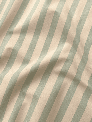 Tecido resinado listrado verde 