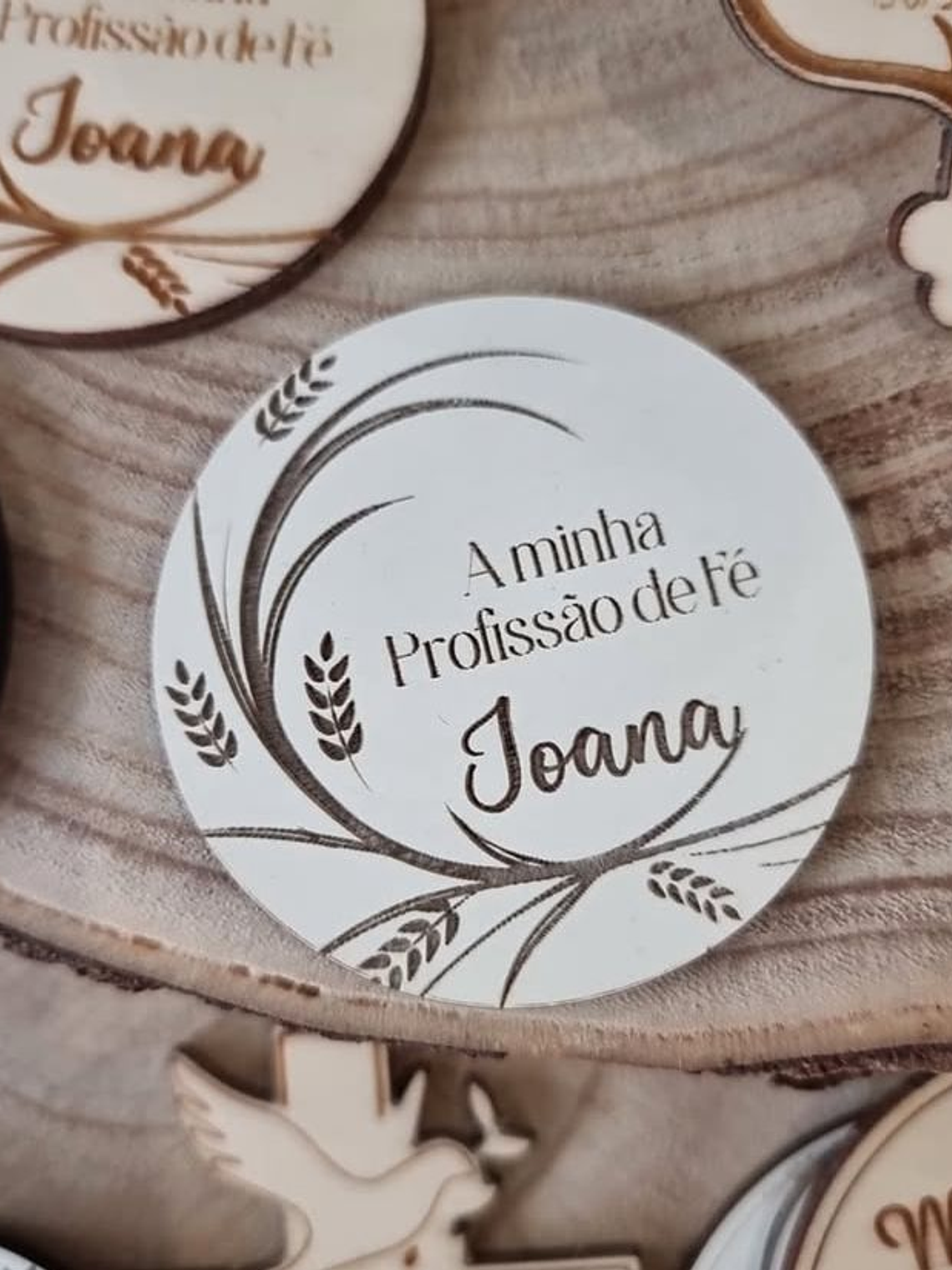 Lembrança de profissão de fé com espigas  1