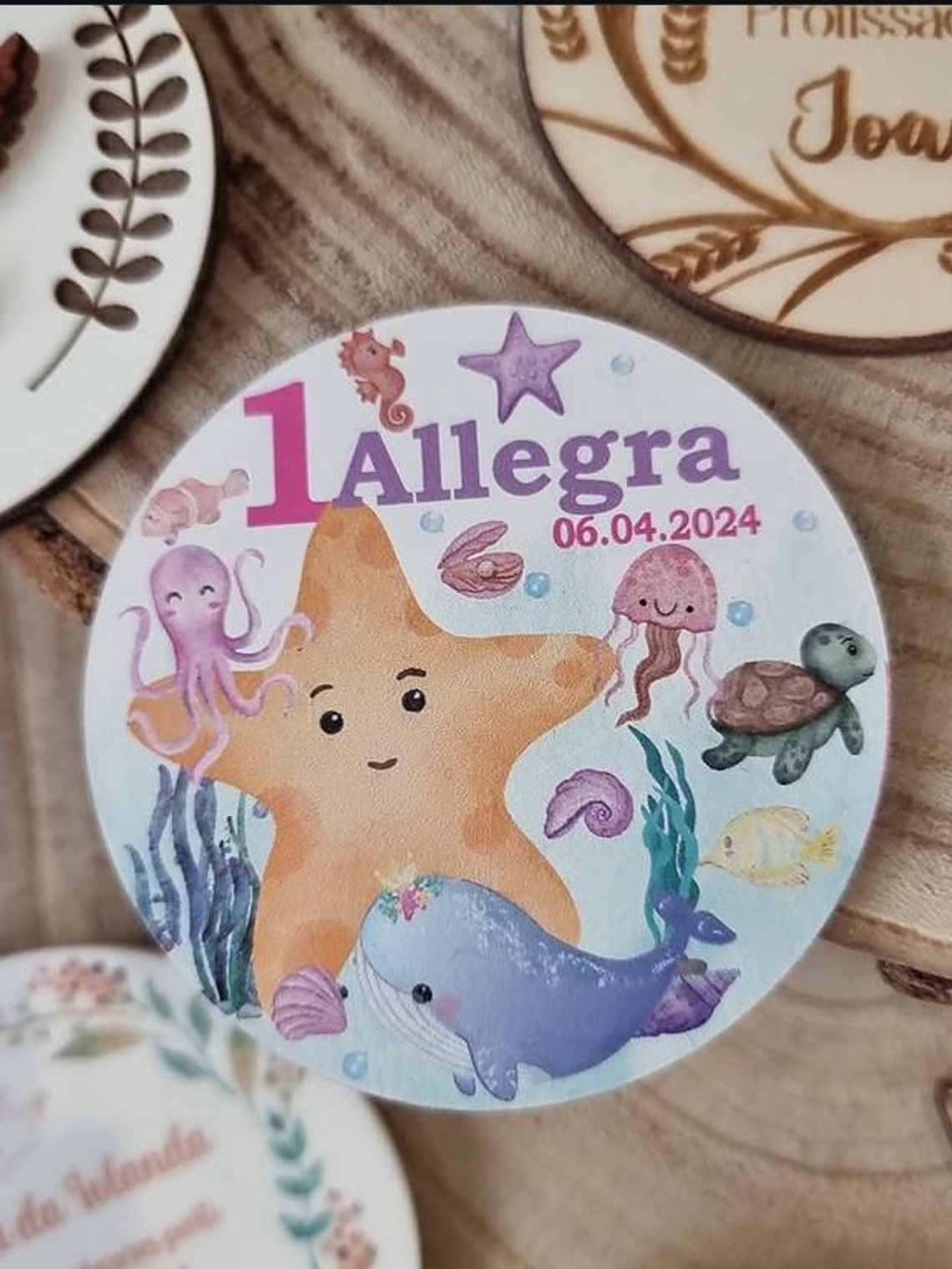 Lembrança de aniversário do fundo do mar 1