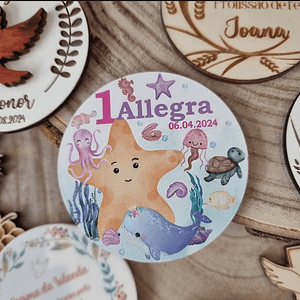 Lembrança de aniversário do fundo do mar