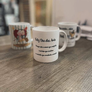 Caneca do dia dos avós com mini texto 