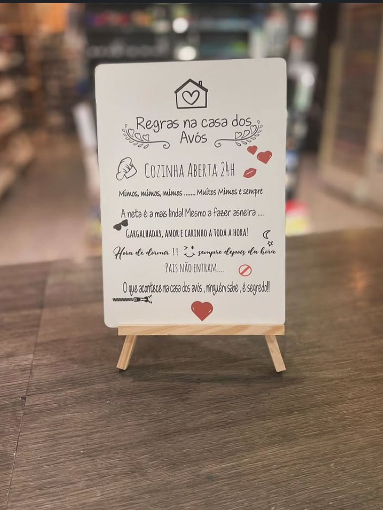 Plaquinha de presente dia dos avós  1