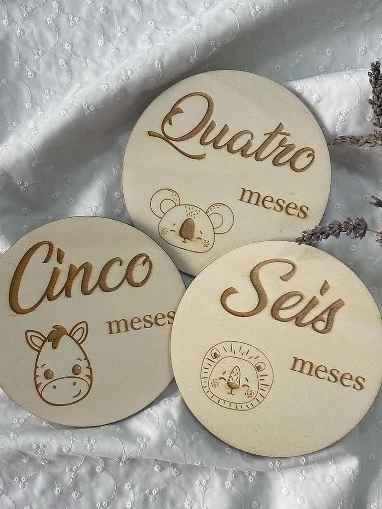Placas de nascimento com animaizinhos  2