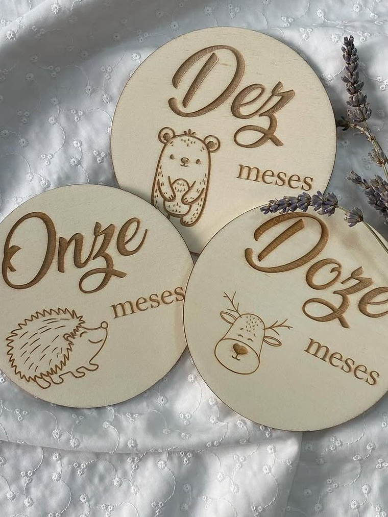 Placas de nascimento com animaizinhos  4