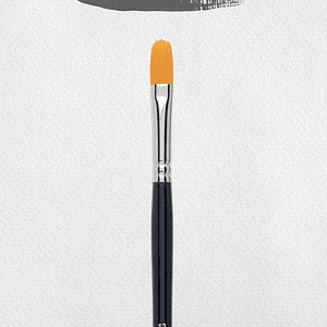 Língua de gato para óleo e acrílico com cerdas sintéticas série 296 número 12