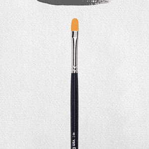 Língua de gato para óleo e acrílico com cerdas sintéticas série 296 número 8