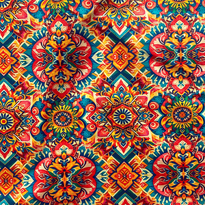 Tecido com padrão geométrico