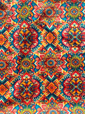 Tecido com padrão geométrico