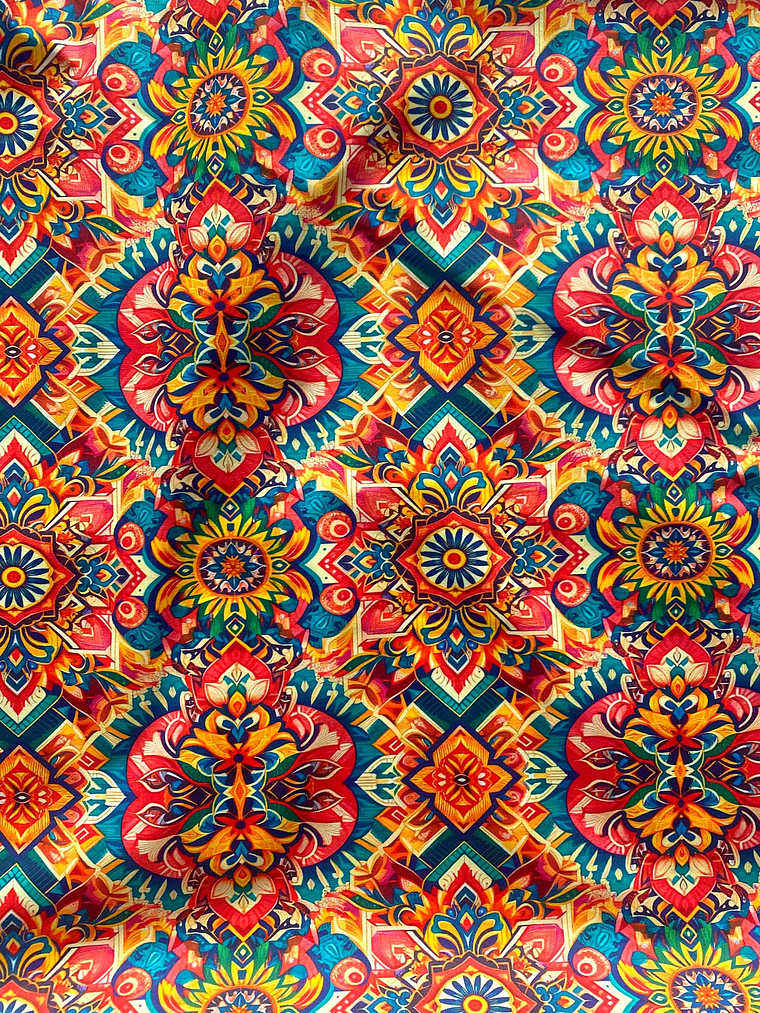 Tecido com padrão geométrico 1