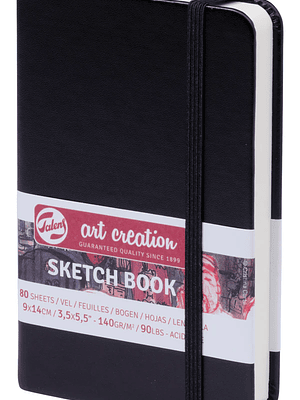 Bloco de Esboço Preto Art Creation 9x14